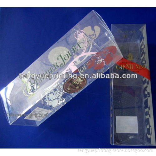 Costomized foldable recyclable clear hard plastic packaging box in daily life